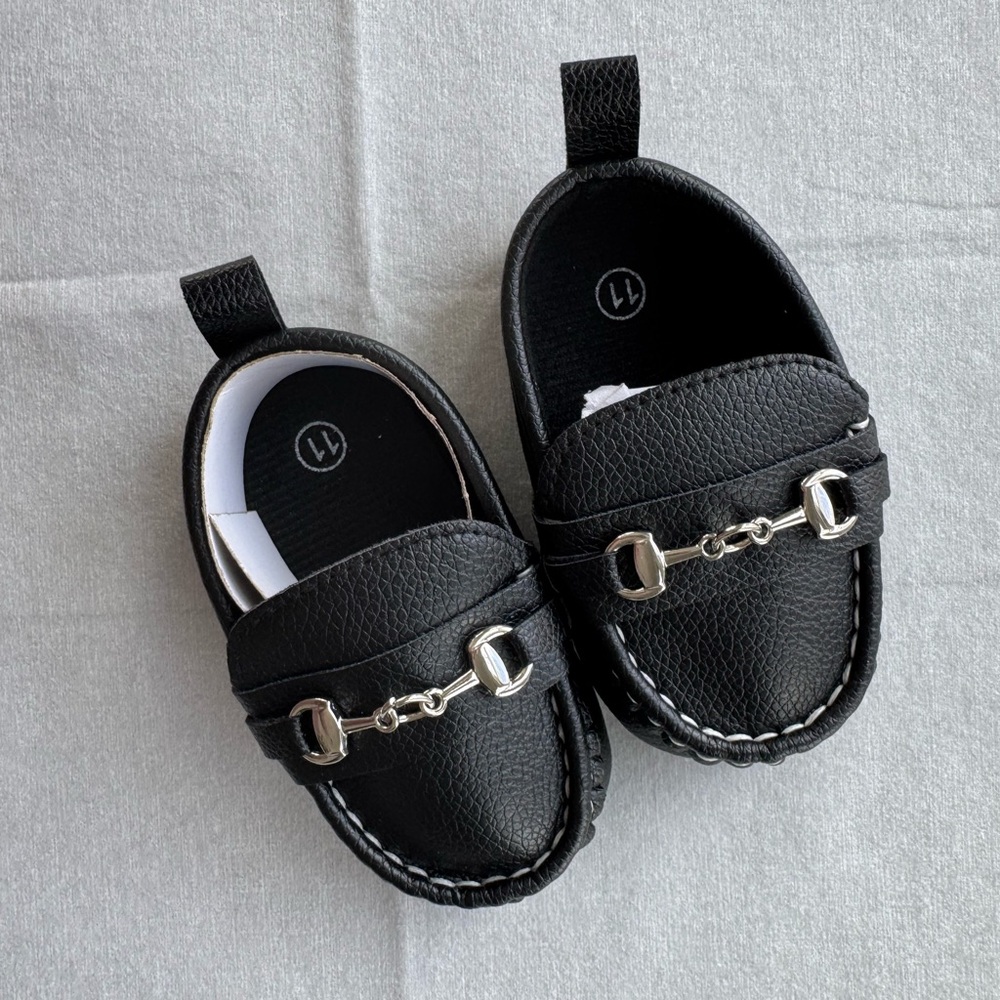 Classic Black Kids Loafers